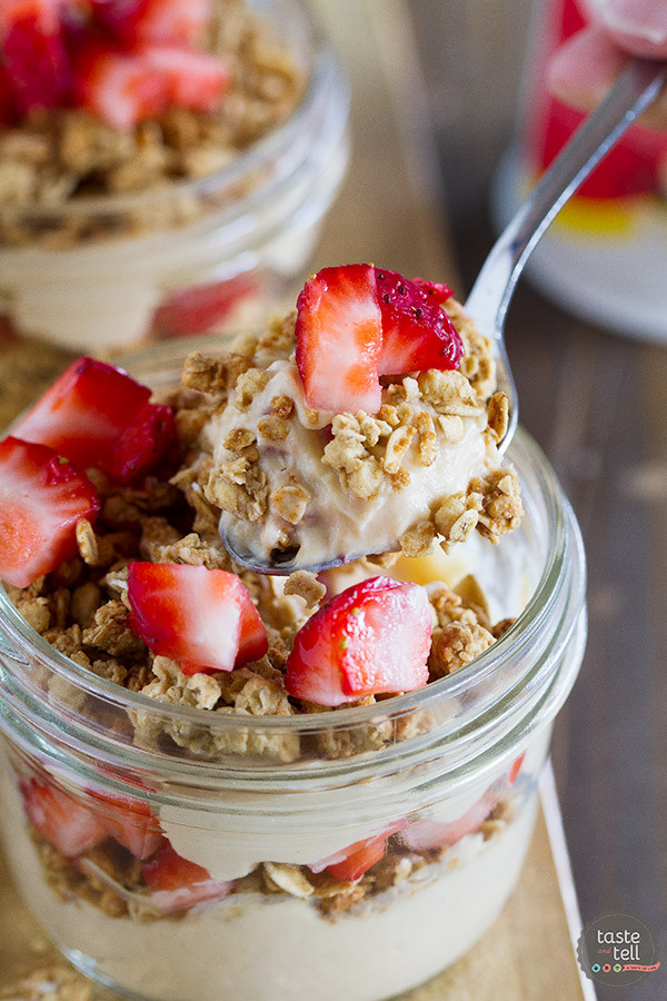 Yogurt Parfait Recipes For Kids
 Peanut Butter and Jelly Yogurt Parfait Recipe Taste and Tell