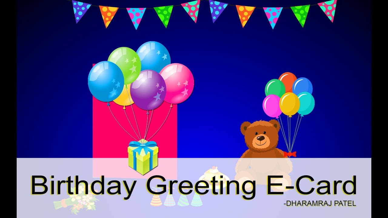 Youtube Birthday Cards
 Birthday E Greeting Card