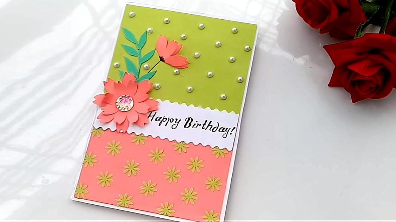 Youtube Birthday Cards
 Beautiful Handmade Birthday card idea DIY Greeting Cards