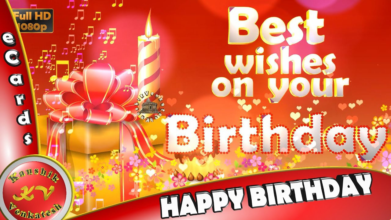 Youtube Birthday Cards
 Greetings for Happy Birthday Free Animated Ecards Best