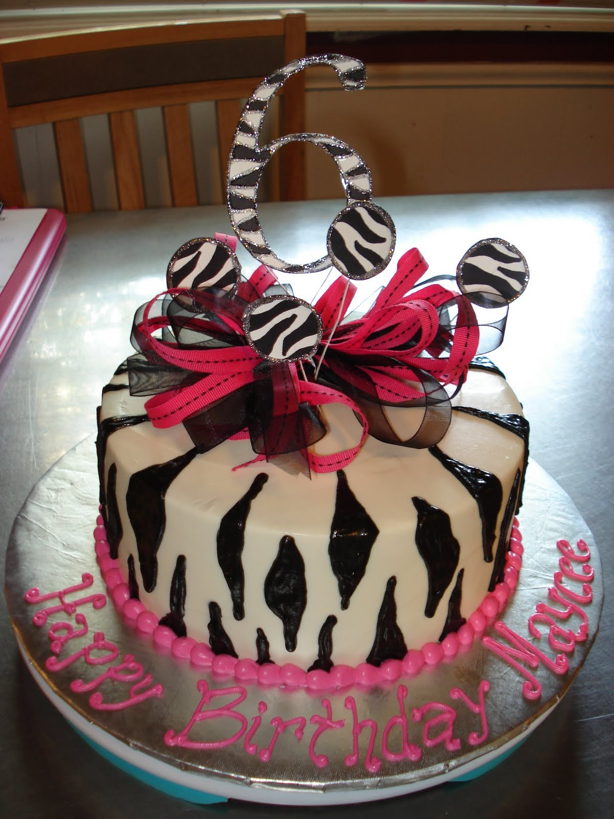 Zebra Birthday Cake
 Birthday and Party Cakes Zebra Striped Birthday Cakes