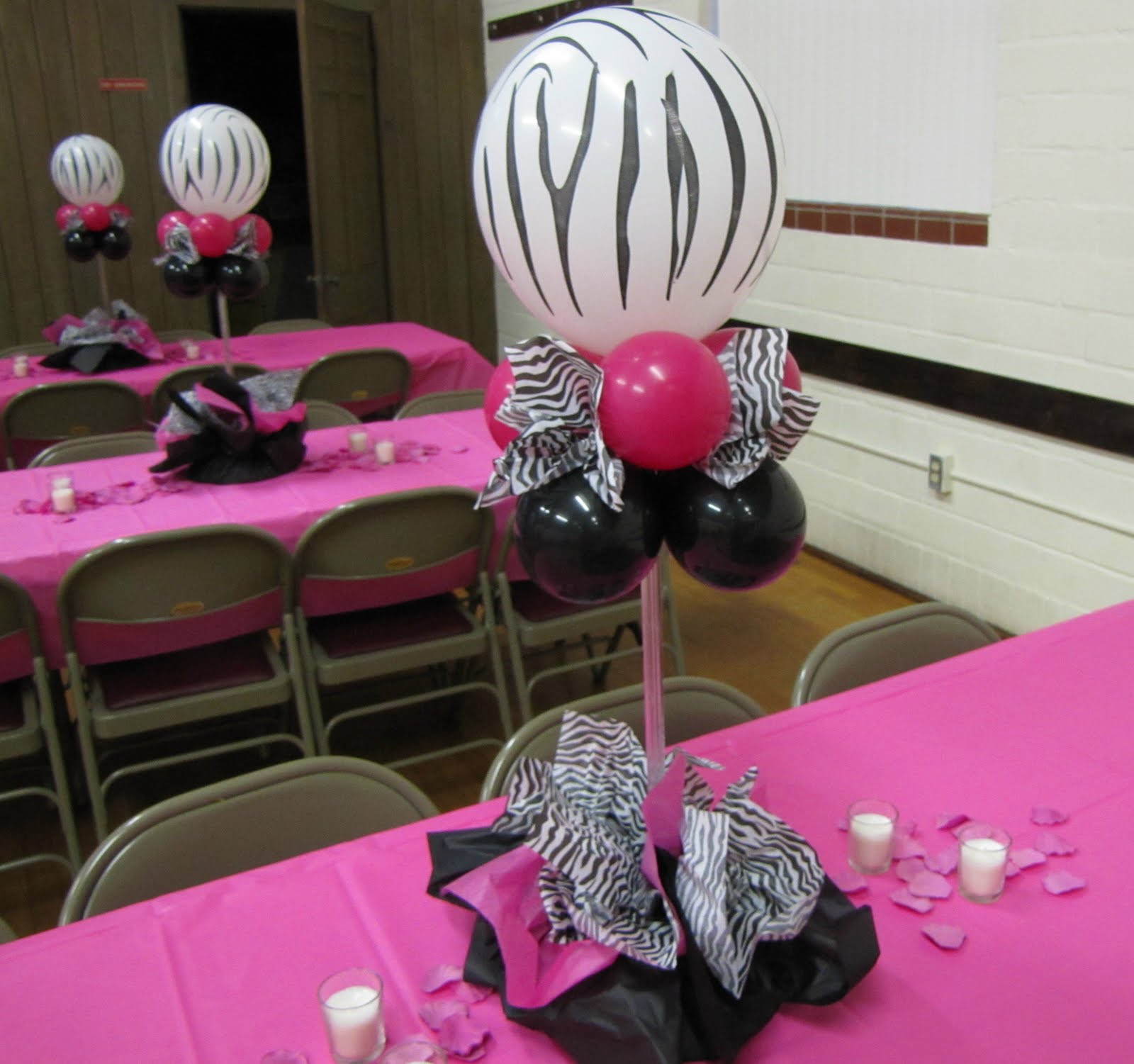 Zebra Print Birthday Decorations
 Party People Event Decorating pany March 2011