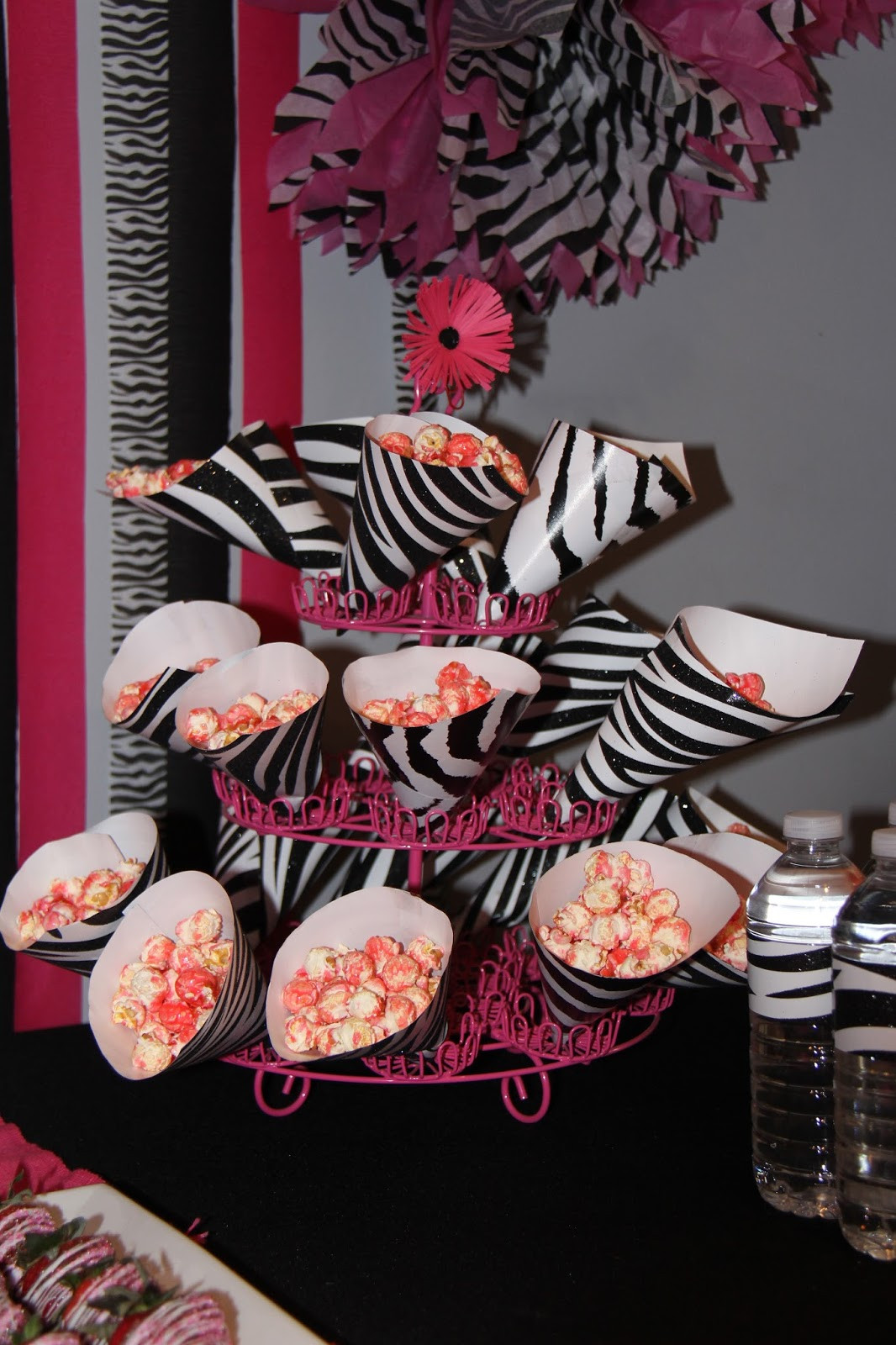 Zebra Print Birthday Decorations
 THREElittleBIRDS Hot Pink and Zebra Print Party