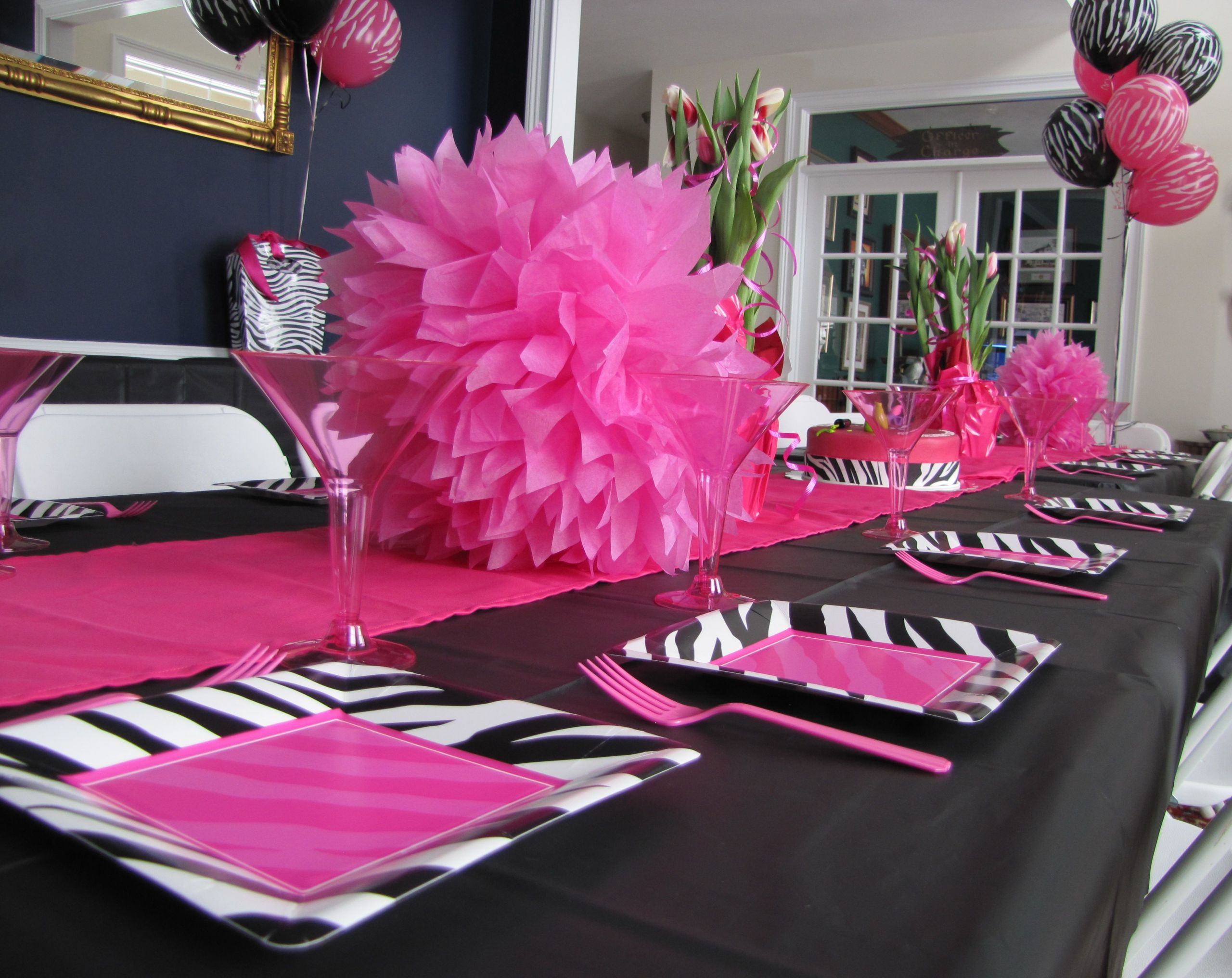 Zebra Print Birthday Decorations
 Zebra Print Party Supplies and Decorations