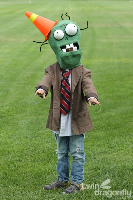 Zombie DIY Costume
 Plants vs Zombies Costume Cone Head Zombie Dragonfly