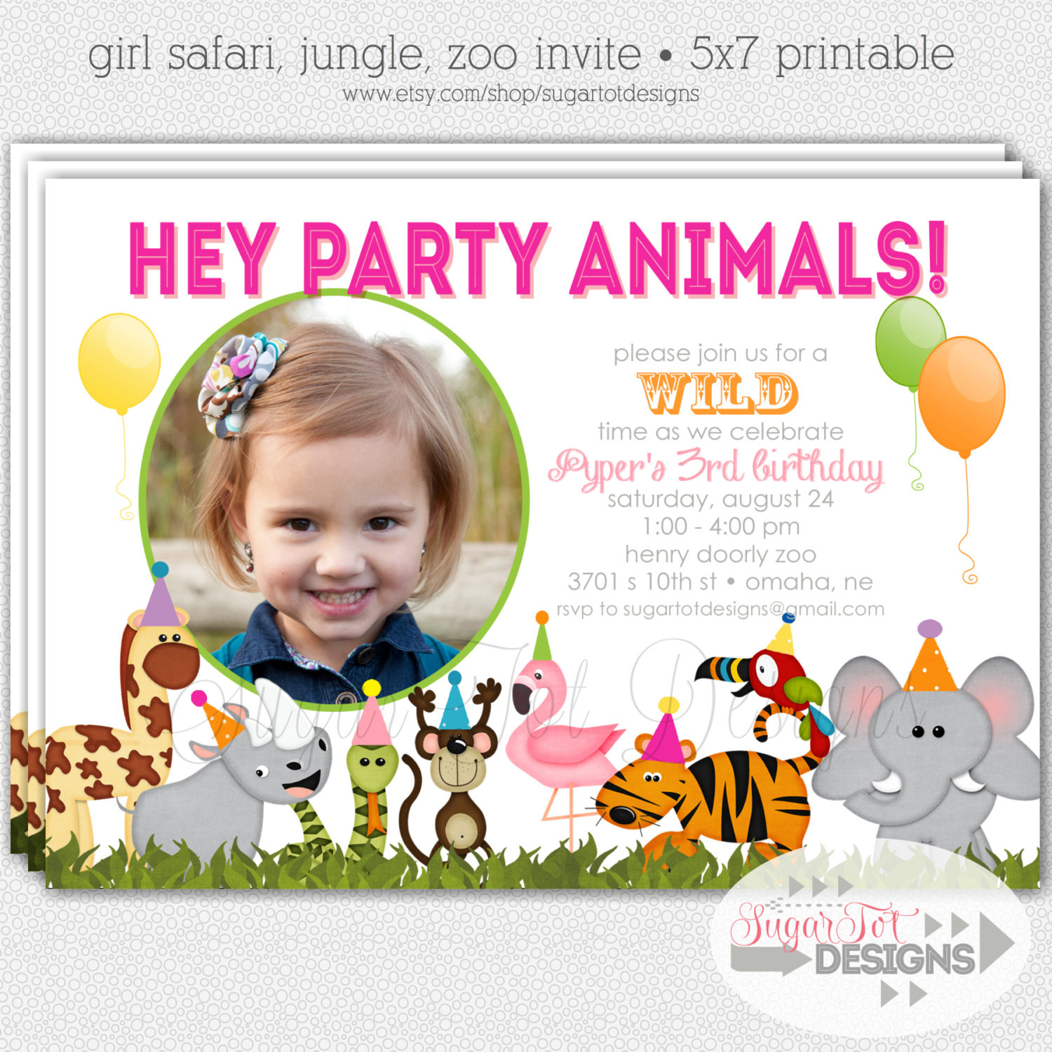 Zoo Birthday Invitations
 Zoo Themed Birthday Party Invitations Party Invitation