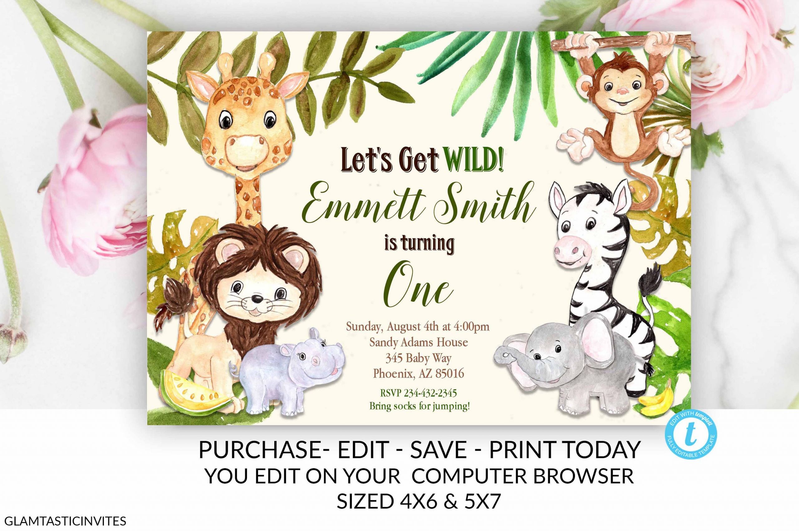 Zoo Birthday Invitations
 Zoo Birthday Invitation Template Safari Birthday