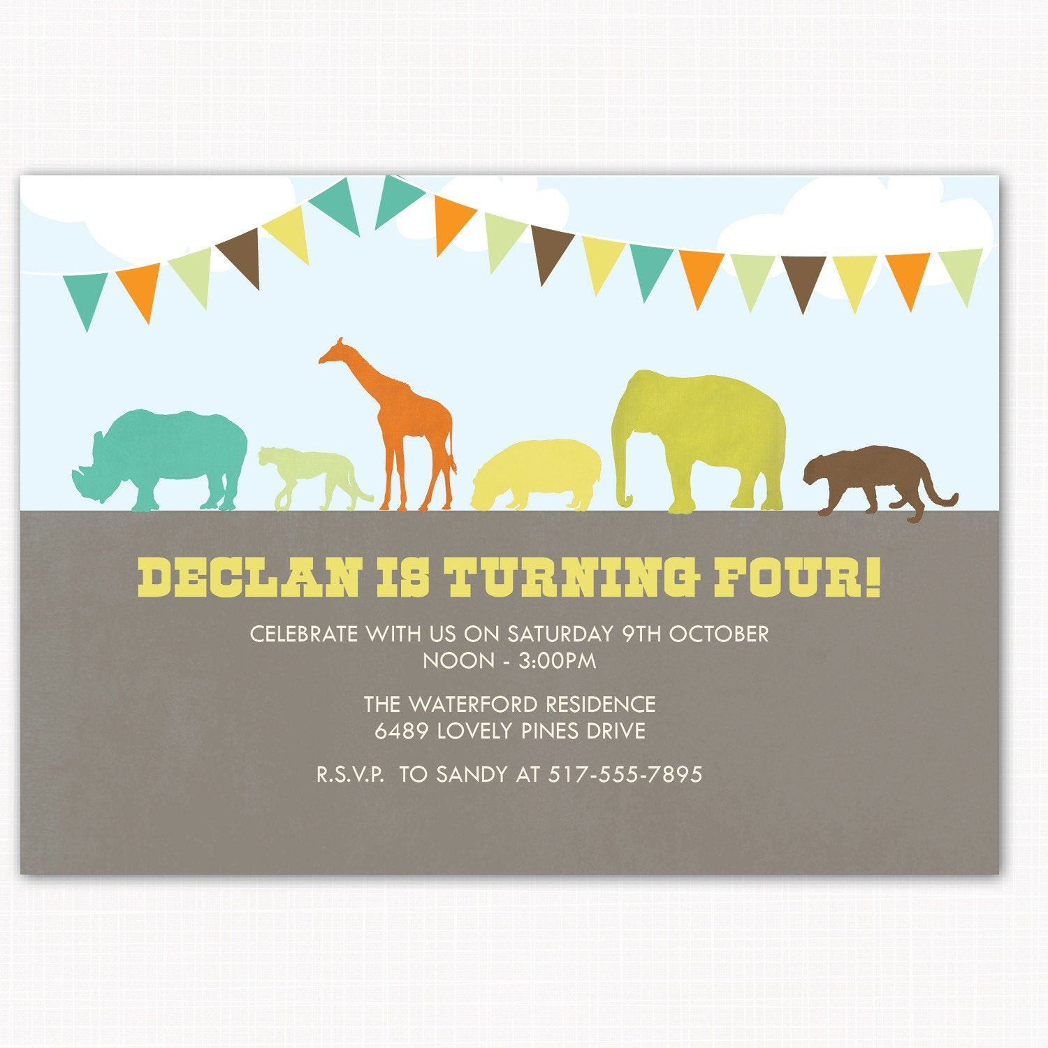 Zoo Birthday Invitations
 zoo birthday party invitation perfect for zoo by