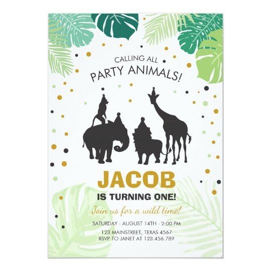 Zoo Birthday Invitations
 Safari Birthday Invitation Zoo Wild Jungle animals