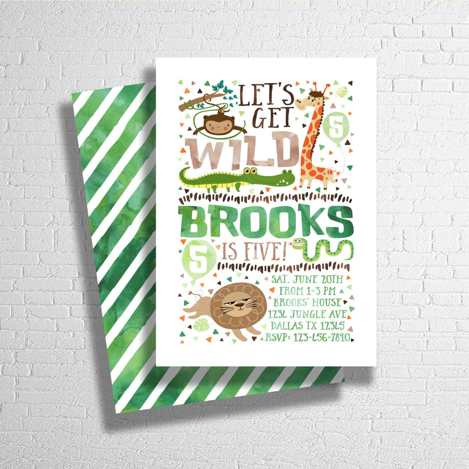 Zoo Birthday Invitations
 Zoo Birthday Invitation Zoo Animal Birthday Invite Safari