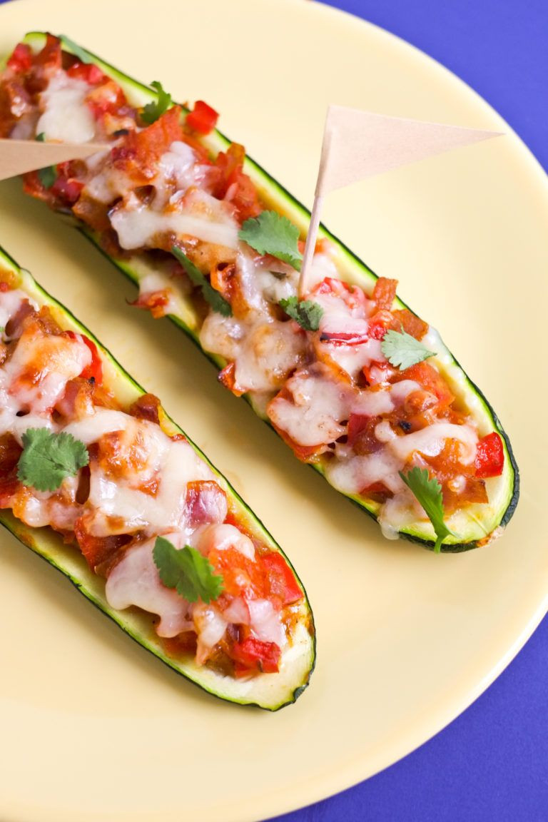 Zucchini Recipes For Kids
 Enchilada Stuffed Zucchini Boats Recipe