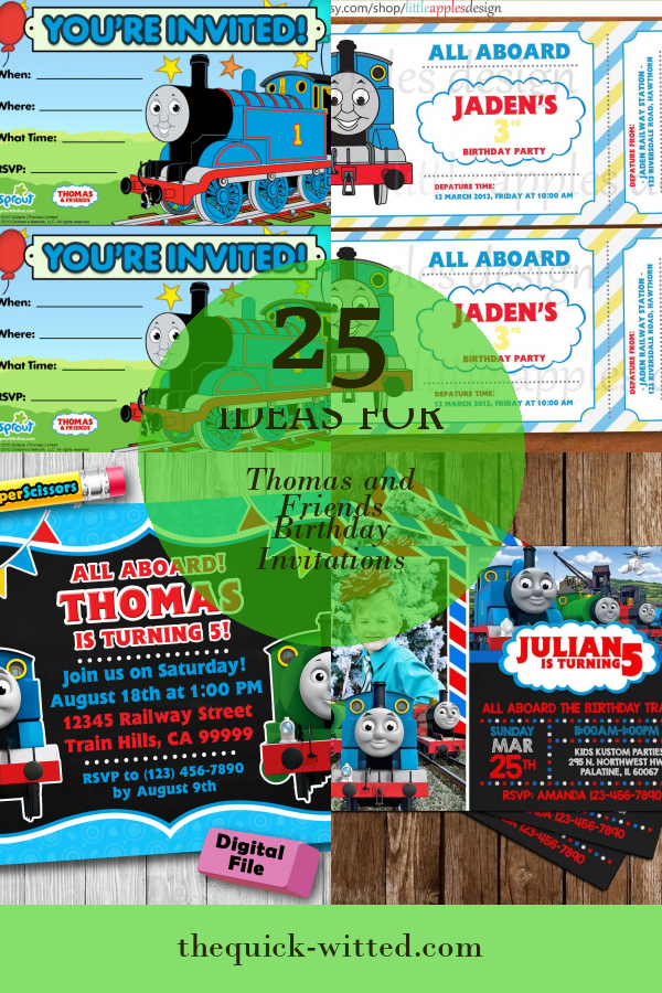 25 Ideas for Thomas and Friends Birthday Invitations - Home, Family ...